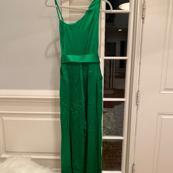 NICHOLAS silk green Vera jumpsuit Size 0 Retail $595 - Picture 7 of 7